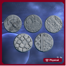 Silver Moon Bases Set 32mm
