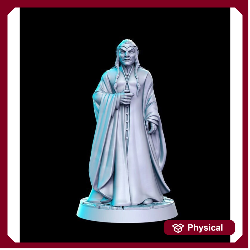Elven Elf Noble | 28mm,32mm,54mm, 75mm, 100mm Scale | Dungeons and Dragons Unpainted Resin Figurine mini - D&D 5e | RN Estudio - Only-Games