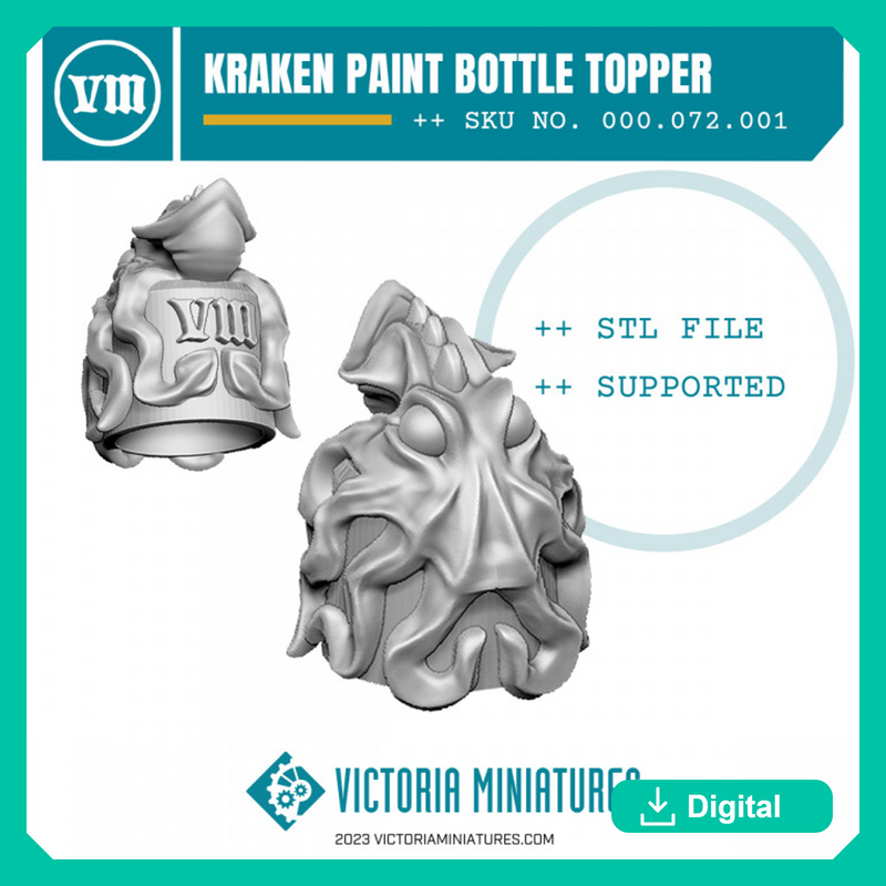 Kraken Paint Dropper Bottle Topper Swatch - Only-Games