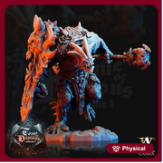 Tanarukk Demon DnD | 70mm | Foot soldier Demon | Skulltaker Daemon Khorne | 32mm scale | Out of the Abyss | Demon | Dungeons and Dragons | - Only-Games