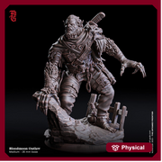 Bugbear Rogue Fighter Barbarian PC NPC | 28mm,32mm,54mm,75mm,100mm Scales | Player Character D&D 5e Pathfinder Figurine | Flesh of Gods - Only-Games