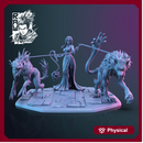 Nenia Triumphant - Bride of Frankenstein with Chupacabra and Ahuizotl