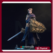 Human Paladin. Cleric, Fighter PC/ NPC Unpainted Figure | 28mm,32mm,54mm,75mm,100mm Scales | Dungeons & Dragons Pathfinder |NERIKSON - Only-Games