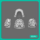 Space Knights V5 Defiance Studded Shoulder Pads Type C