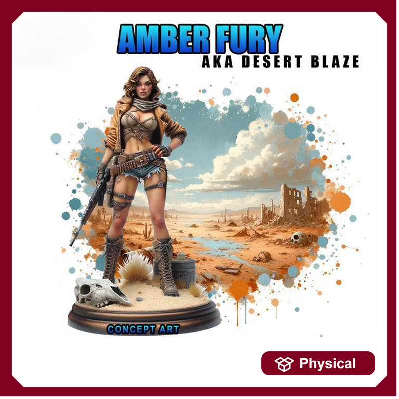 Female Sci-Fi Warrior Soldier, PC NPC Unpainted Resin Miniature | NSFW Topless & Nude versions | 28mm, 32mm,54mm, 75mm, 100mm Scales |DnD 5e - Only-Games