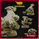Melee Smashers - Jungle Toads - CastNPlay - Terrain Wargaming D&D DnD 28mm 32mm 40mm 54mm