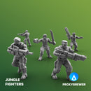 Jungle Fighters - Squad of 5 - Builder - Only-Games