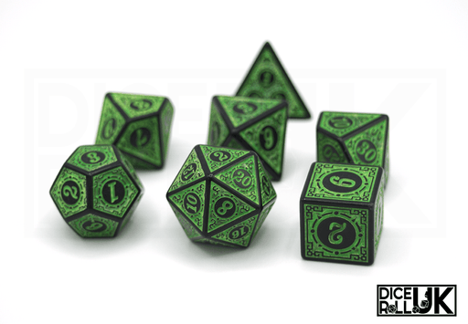Carved Dice - Green - Only-Games