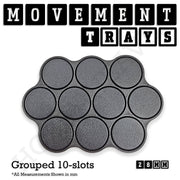 28mm Movement Trays for Tabletop Games | Wargaming | Full Range - Only-Games