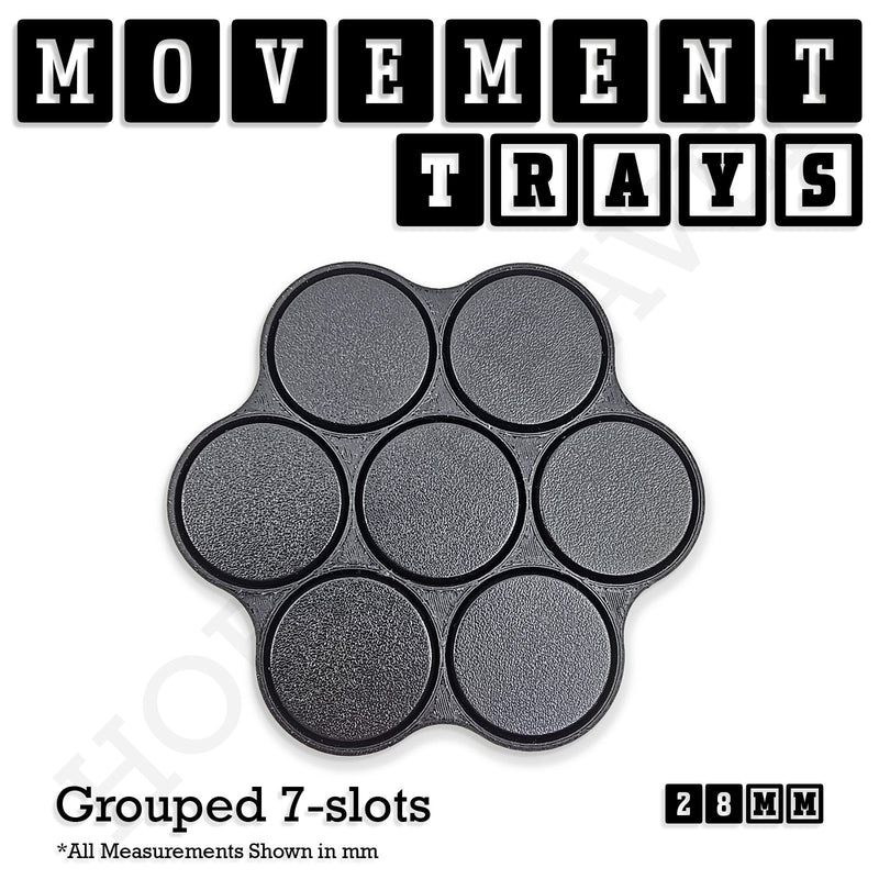 28mm Movement Trays for Tabletop Games | Wargaming | Full Range - Only-Games