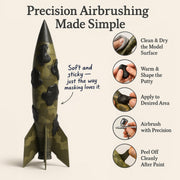 Elastic Masking Putty for Airbrushing – Reusable Camouflage Tool | Hobby Heaven HHP-1001 - Only-Games