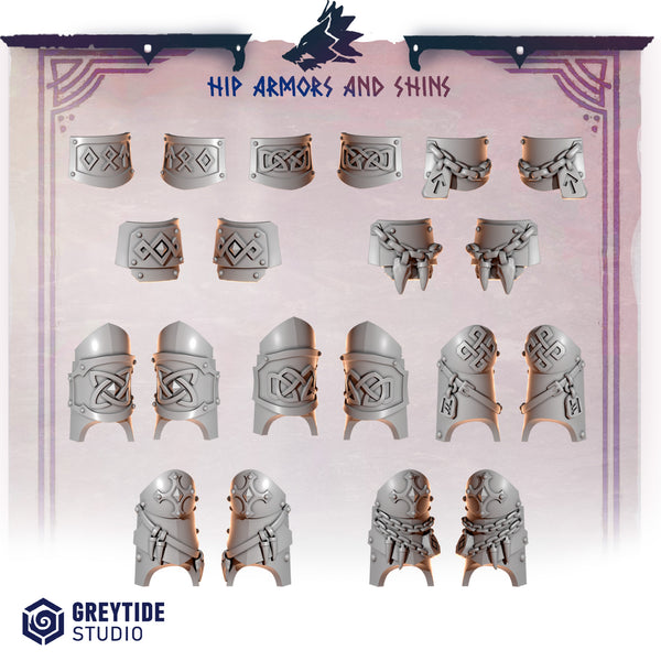 Hip armors and Shins PH