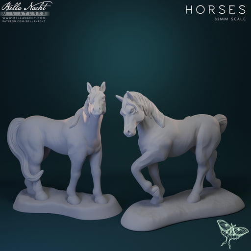 Horses | 32mm STL - Only-Games
