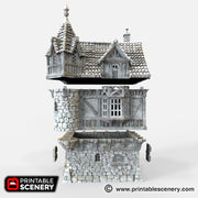 The Governor's Mansion - The Lost Islands - Printable Scenery Wargaming Terrain D&D, DnD - Only-Games