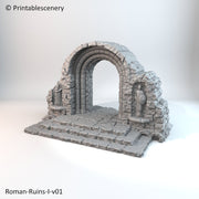 Roman Ruins Arch - Apocalypse - Printable Scenery 28mm 32mm Wargaming Terrain D&D DnD - Only-Games