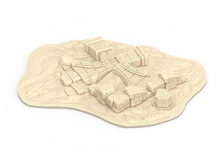 Scatter Ruins 3 - Stormguard - RMPrintable  28mm 32mm Wargaming Terrain D&D, DnD - Only-Games