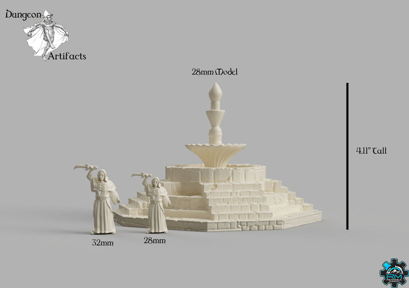 Fountain 1 - Stormguard - RMProductions Wargaming Terrain D&D, DnD - Only-Games