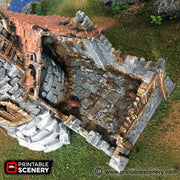 Ruined Lighthouse - The Lost Islands - Printable Scenery 15mm 28mm 32mm Wargaming Terrain D&D, DnD - Only-Games