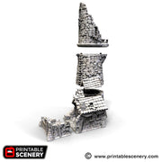 Ruined Lighthouse - The Lost Islands - Printable Scenery 15mm 28mm 32mm Wargaming Terrain D&D, DnD - Only-Games