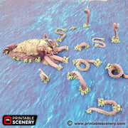 Kraken Monster - The Lost Islands - Printable Scenery Wargaming Terrain D&D, DnD Pirates - Only-Games