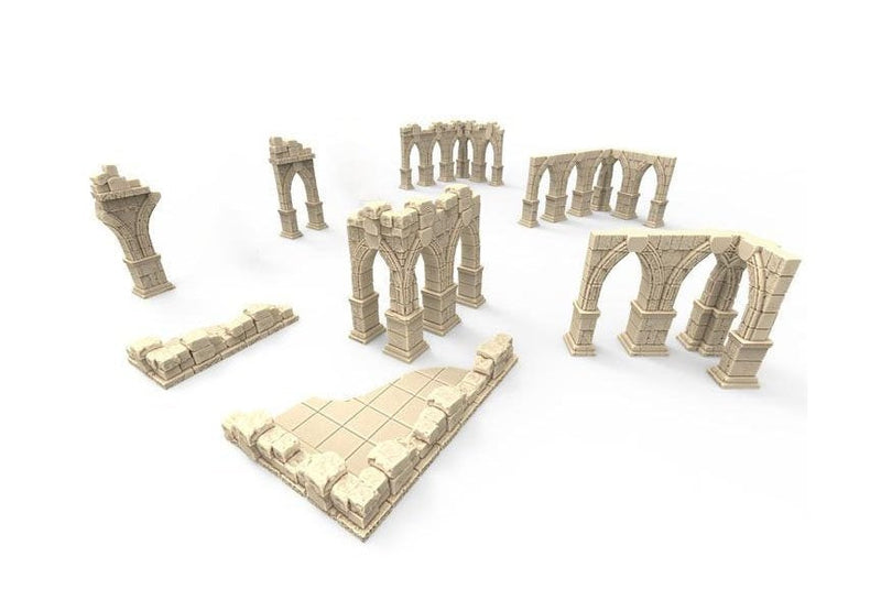 Pillar Ruins - Stormguard 15mm 28mm 32mm 42mm Wargaming Terrain D&D, DnD - Only-Games