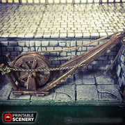 Medieval Crane - Winterdale - Printable Scenery 28mm 32mm Wargaming Terrain - Only-Games