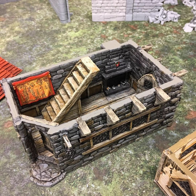 Abbot's House 28mm 32mm Wightwood Abbey Wargaming Terrain D&D DnD - Only-Games