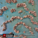 Grotto Walls - Clorehaven and the Goblin Grotto - Printable Scenery Wargaming Terrain D&D, DnD