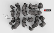 Grotto Walls - Clorehaven and the Goblin Grotto - Printable Scenery Wargaming Terrain D&D, DnD - Only-Games