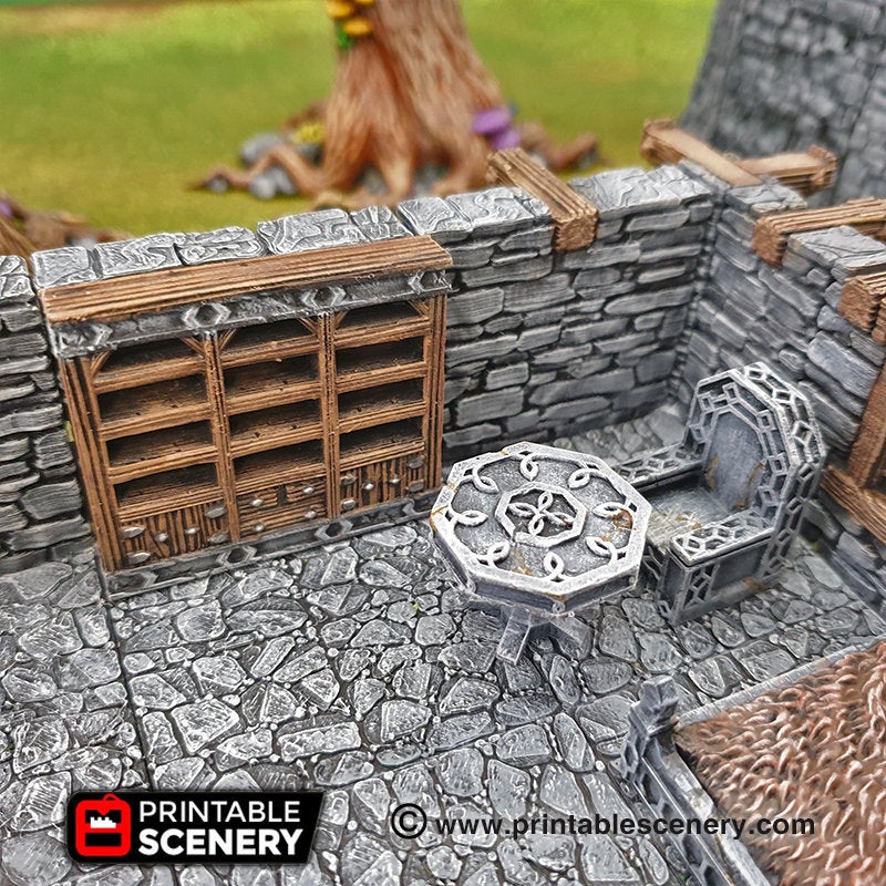 Sturdy Furniture - Clorehaven and Goblin Grotto - Printable Scenery Wargaming Terrain Scatter D&D, DnD - Only-Games