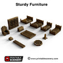 Sturdy Furniture - Clorehaven and Goblin Grotto - Printable Scenery Wargaming Terrain Scatter D&D, DnD