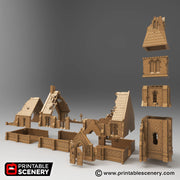 Ruined Medieval Church - Time Warp - Printable Scenery Wargaming Terrain Scatter D&D, DnD - Only-Games