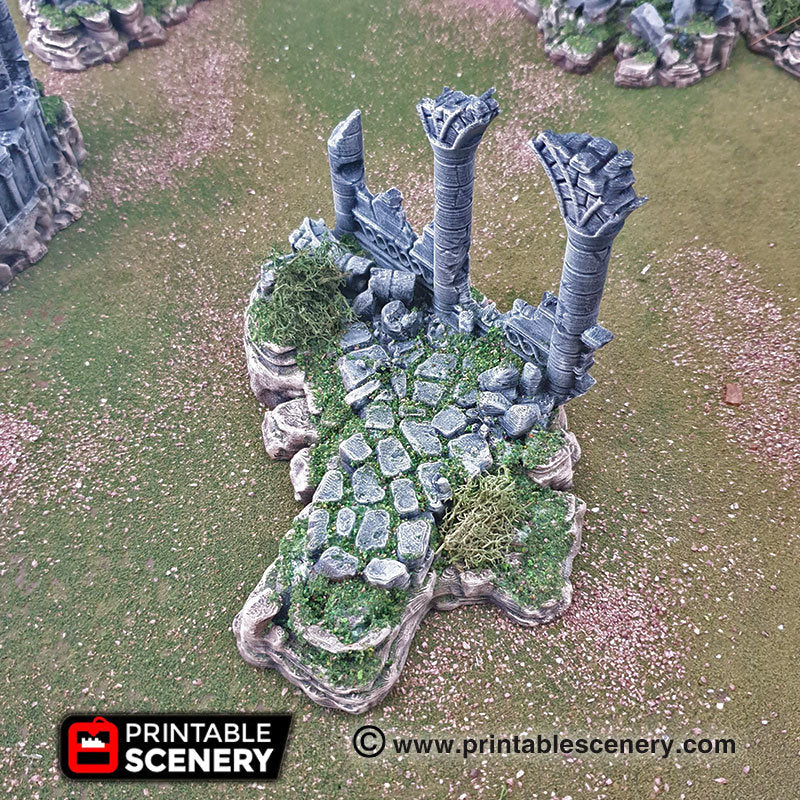 Ancient Ruins - Clorehaven and The Goblin Grotto - Printable Scenery - Wargaming Terrain Scatter D&D, DnD - Only-Games