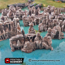 Low Grotto Walls - Clorehaven and the Goblin Grotto - Printable Scenery Mushroom Wargaming Terrain Scatter D&D DnD