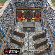 Chapel Chattels - Clorehaven and the Goblin Grotto - Printable Scenery Wargaming Terrain Scatter D&D, DnD - Only-Games