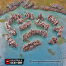 Low Grotto Walls - Clorehaven and the Goblin Grotto - Printable Scenery Mushroom Wargaming Terrain Scatter D&D DnD