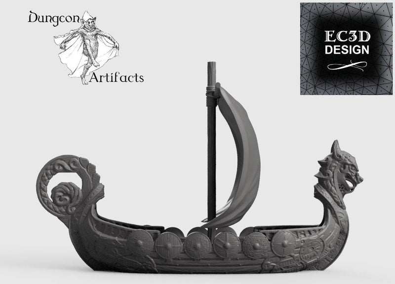 Longship - Wilds of Wintertide Wargaming Terrain D&D, DnD - Only-Games