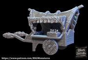 Merchant Wagon - City of Tarok Wargaming Terrain Scatter D&D DnD - Only-Games