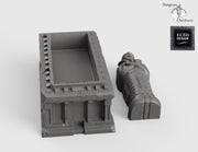 Egyptian Sarcophagus - 28mm 32mm Empire of Scorching Sands Wargaming Terrain D&D, DnD - Only-Games