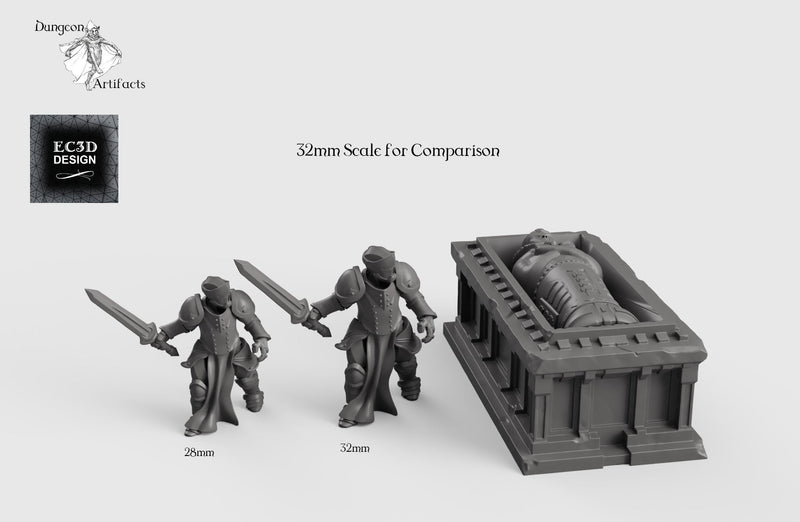 Egyptian Sarcophagus - 28mm 32mm Empire of Scorching Sands Wargaming Terrain D&D, DnD - Only-Games