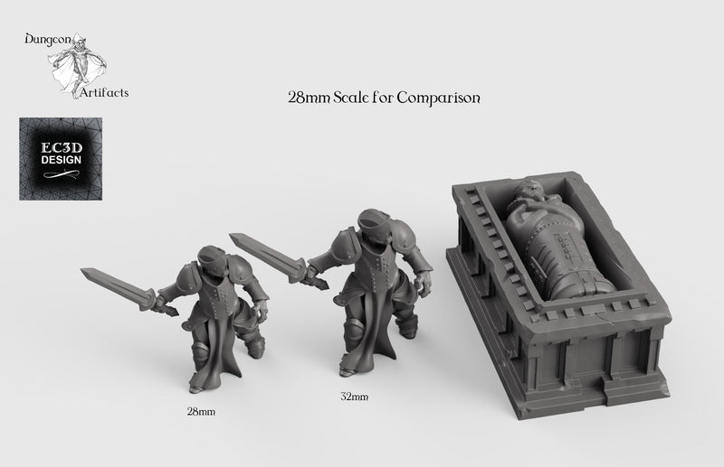 Egyptian Sarcophagus - 28mm 32mm Empire of Scorching Sands Wargaming Terrain D&D, DnD - Only-Games