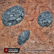 Modular Hills - Brave New Worlds - Printable Scenery Wasteworld Gaslands New Eden Terrain Scatter D&D DnD - Only-Games