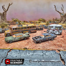 Abandoned Vehicle Set - Brave New Worlds - Printable Scenery Wasteworld Gaslands Terrain Scatter D&D DnD