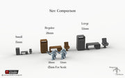 Cyberpunk Office Furniture Set - Brave New Worlds - Printable Scenery Tabletop Scatter Miniatures Terrain D&D, DnD - Only-Games