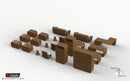 Cyberpunk Office Furniture Set - Brave New Worlds - Printable Scenery Tabletop Scatter Miniatures Terrain D&D, DnD