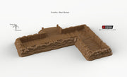 Trenches - Rampage Gothic - Printable Scenery WWI WWII Terrain D&D DnD - Only-Games