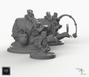 Snail-Riding Gnome Set - Snail Mount - EC3D Skyless Realms Wargaming Miniatures Monster D&D DnD