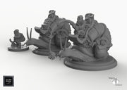 Snail-Riding Gnome Set - Snail Mount - EC3D Skyless Realms Wargaming Miniatures Monster D&D DnD - Only-Games
