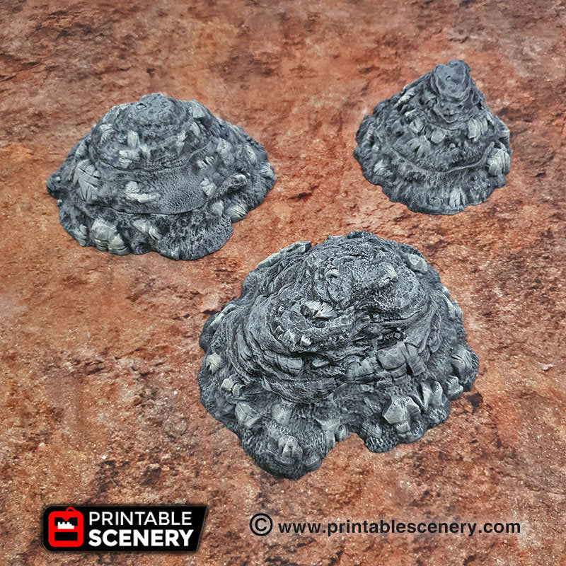 Modular Hills - Brave New Worlds - Printable Scenery Wasteworld Gaslands New Eden Terrain Scatter D&D DnD - Only-Games