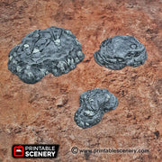 Modular Hills - Brave New Worlds - Printable Scenery Wasteworld Gaslands New Eden Terrain Scatter D&D DnD - Only-Games